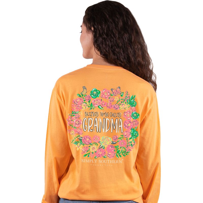 SALE Simply Southern Blessed Grandma Flowers - Adult & Kids T-Shirts, Sweatshirts & Hoodies apparel design preview 1