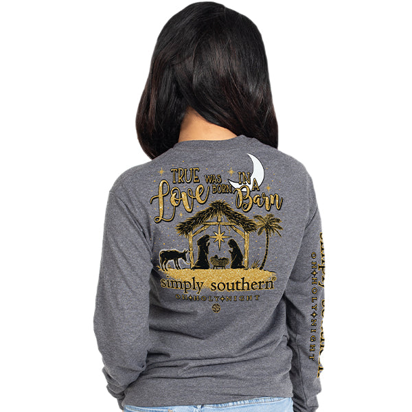 SALE Simply Southern True Love Holy Night Holiday - Adult & Kids T-Shirts, Sweatshirts & Hoodies apparel design preview 2