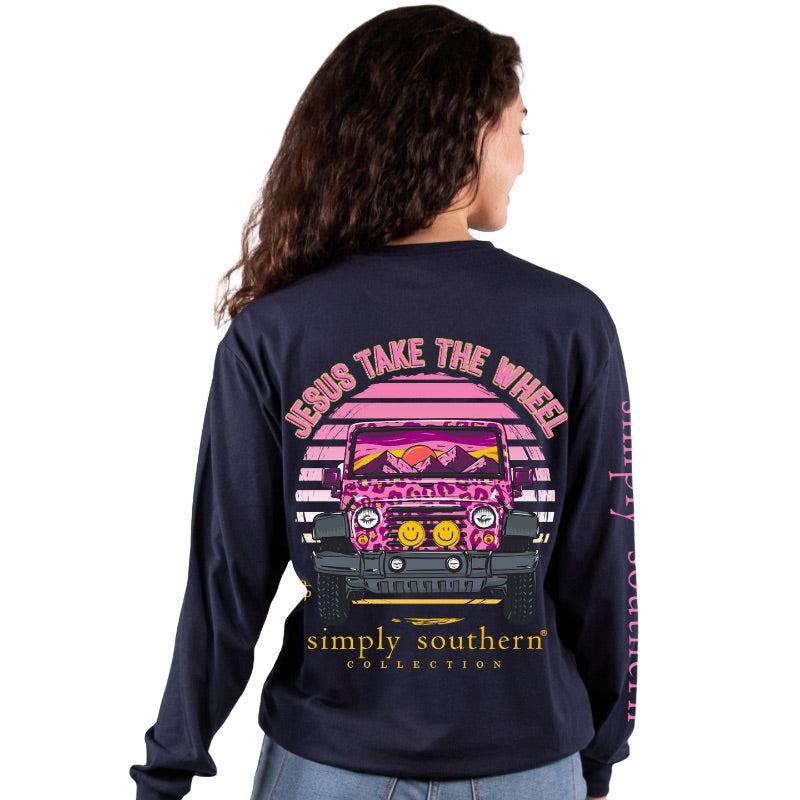 SALE Simply Southern Jesus Take The Wheel - Adult & Kids T-Shirts, Sweatshirts & Hoodies apparel design preview 1