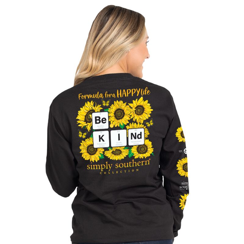 SALE Simply Southern Preppy Be Kind Sunflower - Adult & Kids T-Shirts, Sweatshirts & Hoodies apparel design preview 1