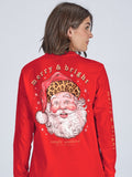 Simply Southern Leopard Santa Holiday - Adult & Kids T-Shirts, Sweatshirts & Hoodies apparel design preview 1