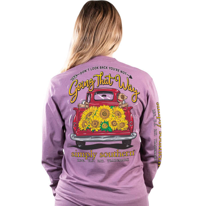 SALE Simply Southern Preppy Look Sunflower Truck - Adult & Kids T-Shirts, Sweatshirts & Hoodies apparel design preview 1