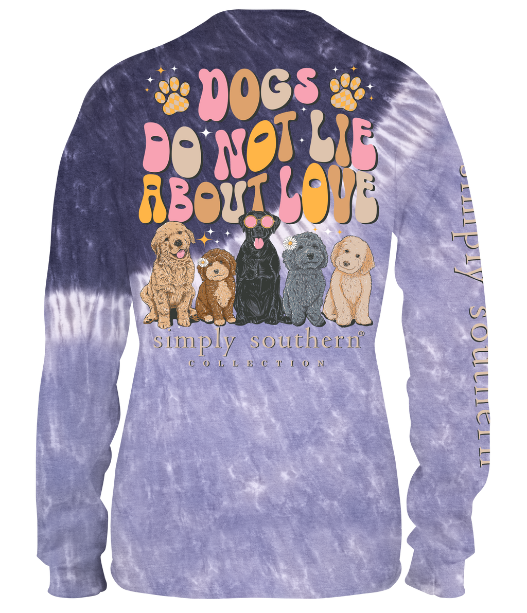 Simply Southern Love Dogs Tie Dye - Adult & Kids T-Shirts, Sweatshirts & Hoodies apparel design preview 1