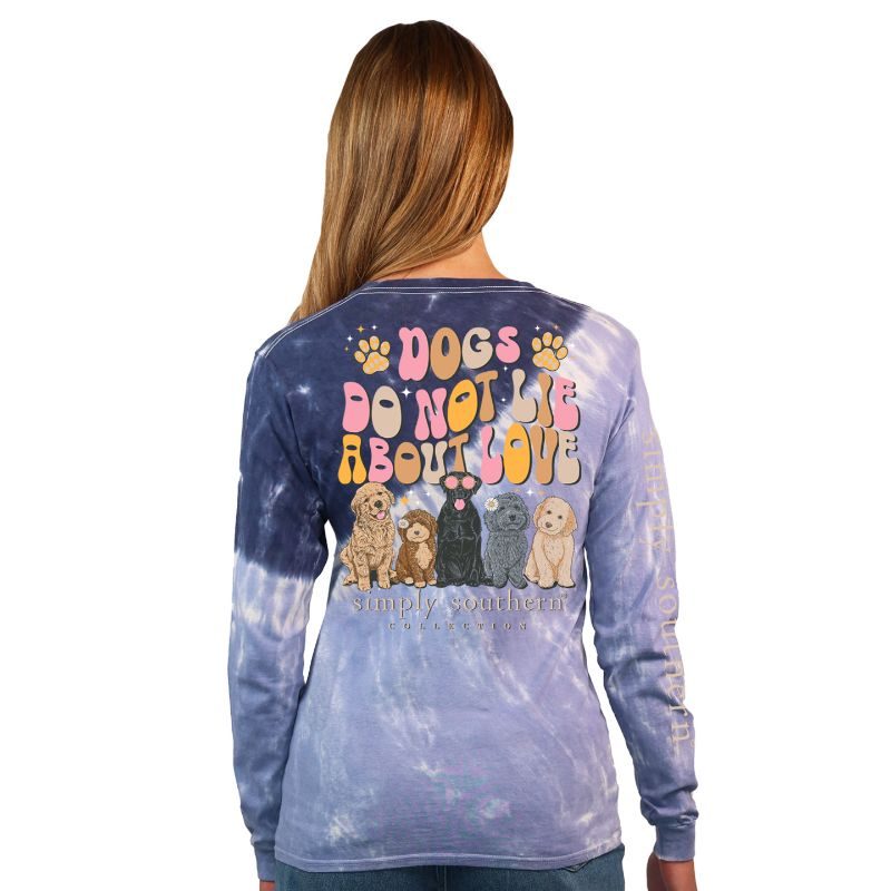 Simply Southern Love Dogs Tie Dye - Adult & Kids T-Shirts, Sweatshirts & Hoodies apparel design preview 2