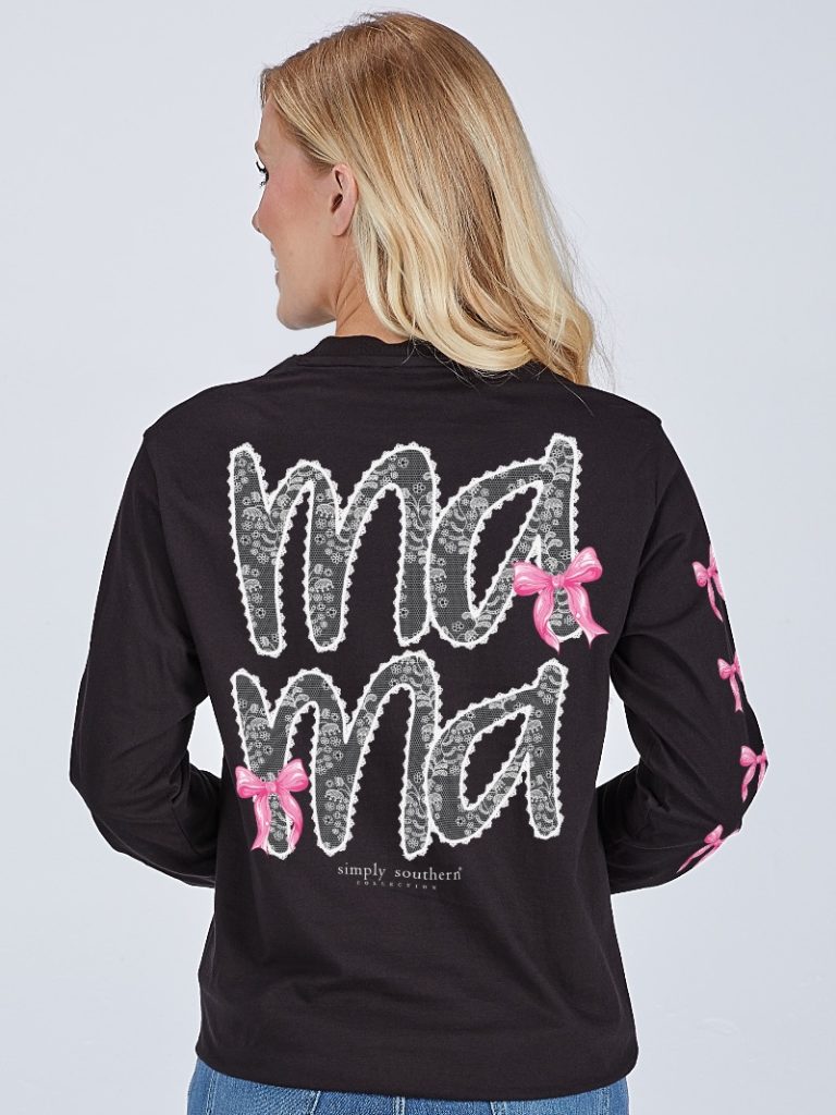 Simply Southern Mama Bows - Adult & Kids T-Shirts, Sweatshirts & Hoodies apparel design preview 1