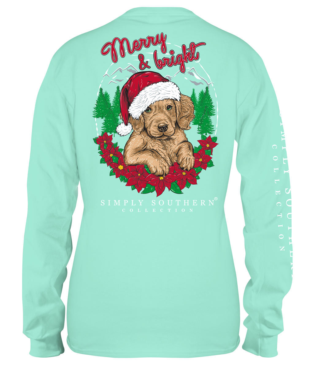 Simply Southern Merry Bright Holiday - Adult & Kids T-Shirts, Sweatshirts & Hoodies apparel design preview 2