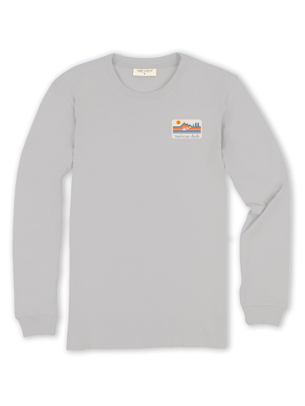 Simply Southern Merican Dude Mountains - Adult & Kids T-Shirts, Sweatshirts & Hoodies apparel design preview 2