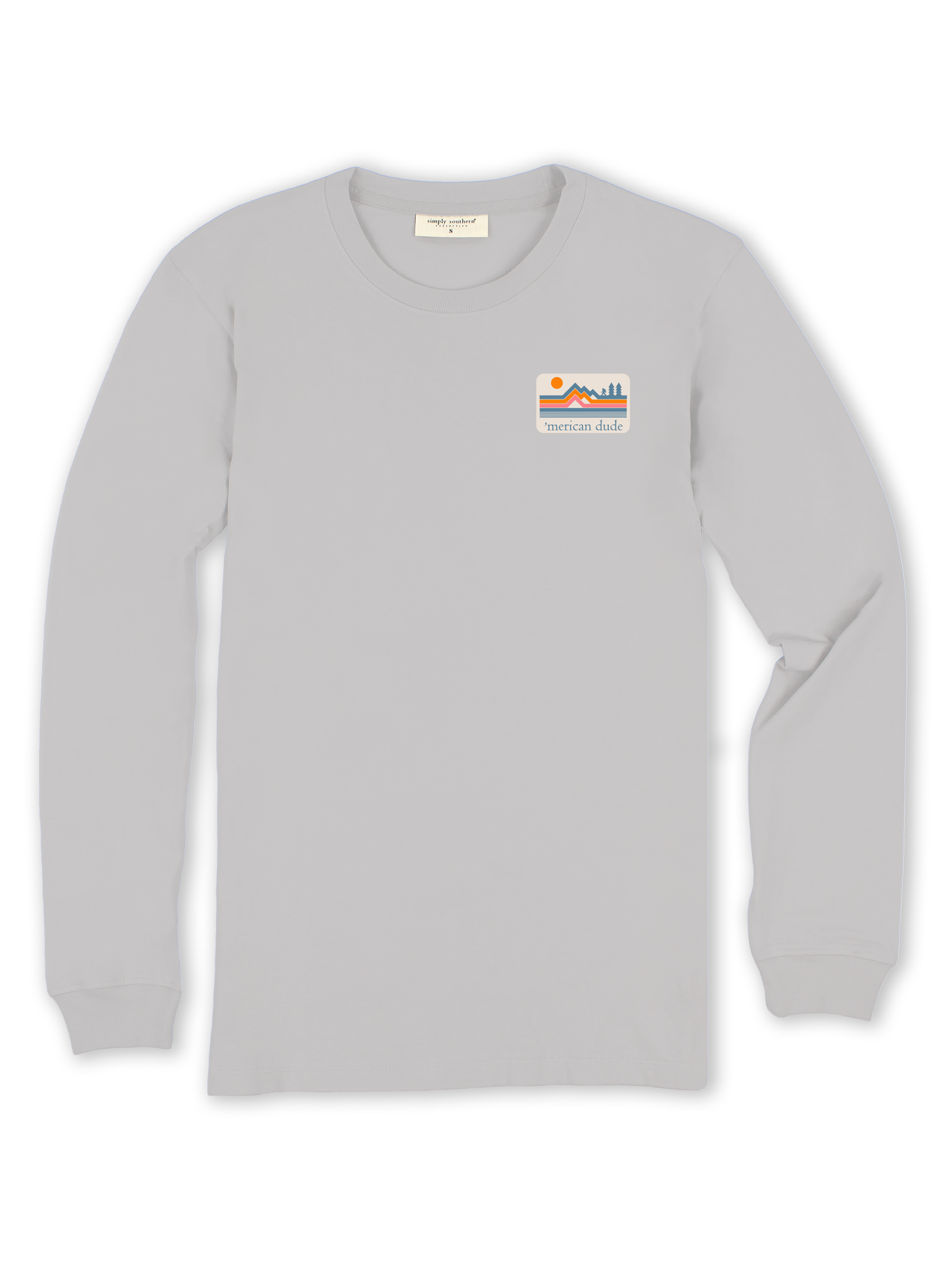 Simply Southern Merican Dude Mountains - Adult & Kids T-Shirts, Sweatshirts & Hoodies apparel design preview 2