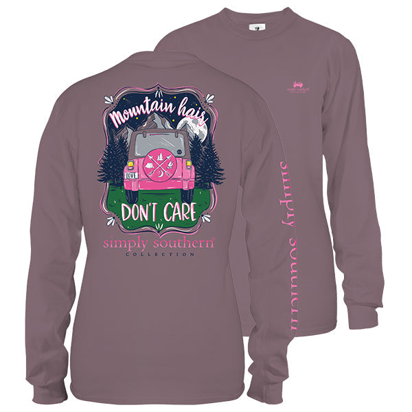 SALE Simply Southern Preppy Mountain Hair - Adult & Kids T-Shirts, Sweatshirts & Hoodies apparel design preview 1