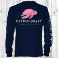 Merican Proper Collection Classic Turtle Logo Navy - Adult & Kids T-Shirts, Sweatshirts & Hoodies apparel design preview 1