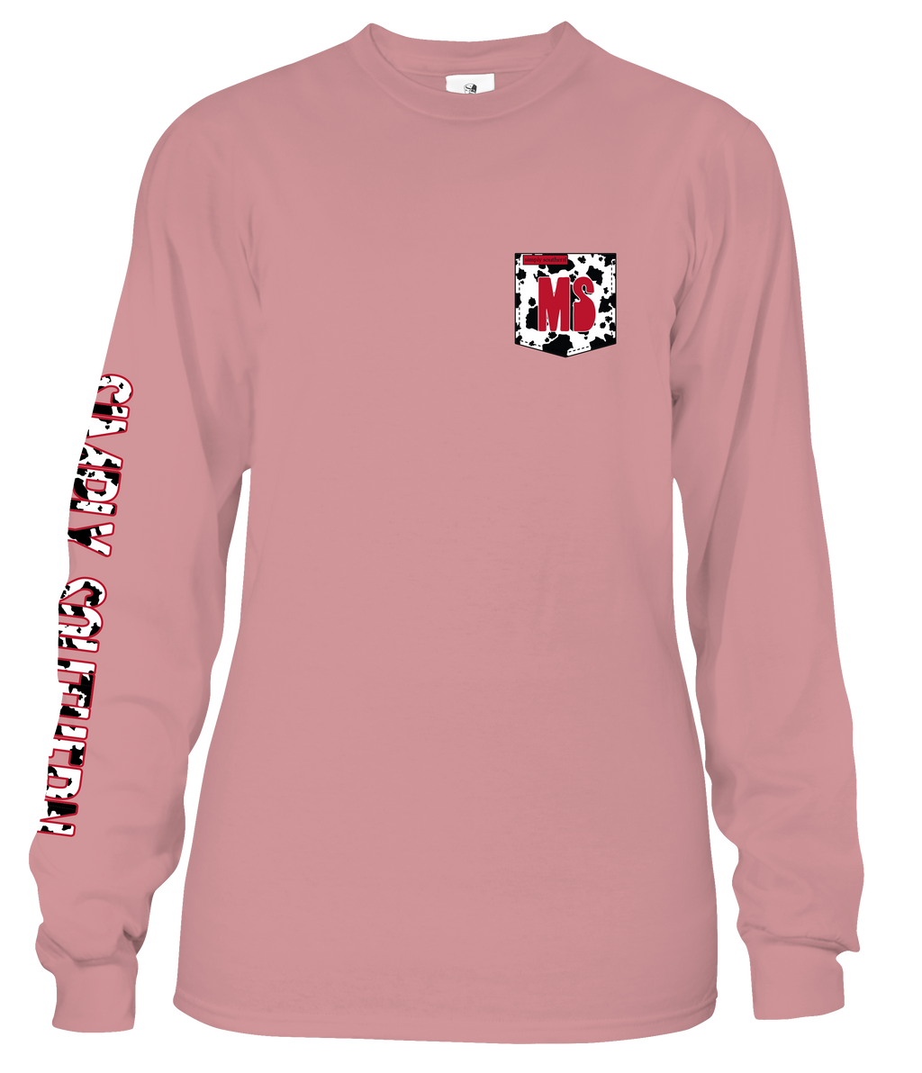 SALE Simply Southern Mississippi Girl Cow Print - Adult & Kids T-Shirts, Sweatshirts & Hoodies apparel design preview 2