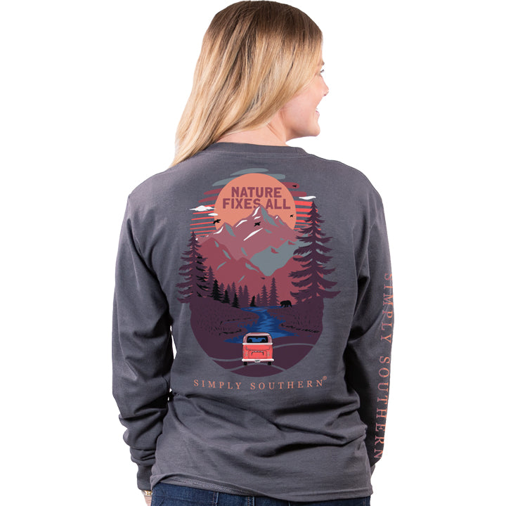 SALE Simply Southern Preppy Nature Fixes All - Adult & Kids T-Shirts, Sweatshirts & Hoodies apparel design preview 1