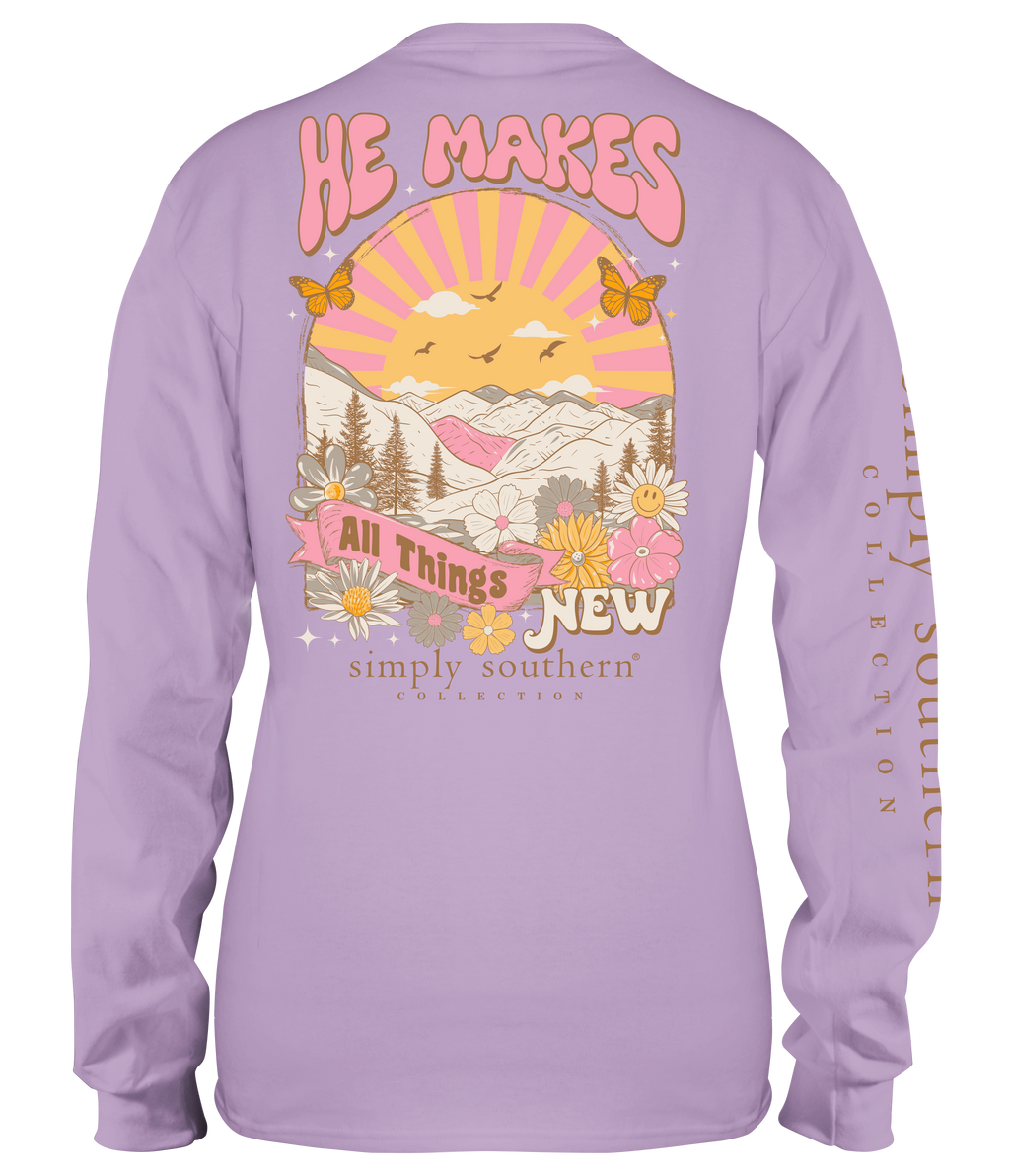 Simply Southern All Things New - Adult & Kids T-Shirts, Sweatshirts & Hoodies apparel design preview 1