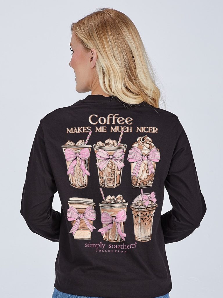 Simply Southern Nicer Coffee - Adult & Kids T-Shirts, Sweatshirts & Hoodies apparel design preview 1