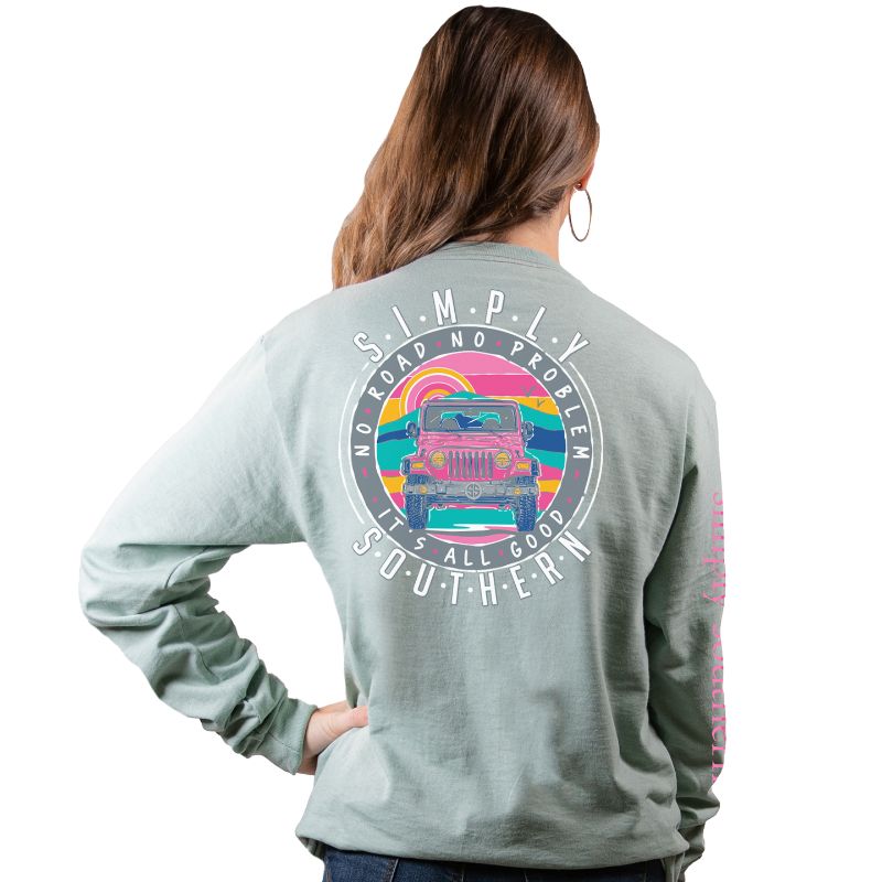SALE Simply Southern Preppy No Roads - Adult & Kids T-Shirts, Sweatshirts & Hoodies apparel design preview 1