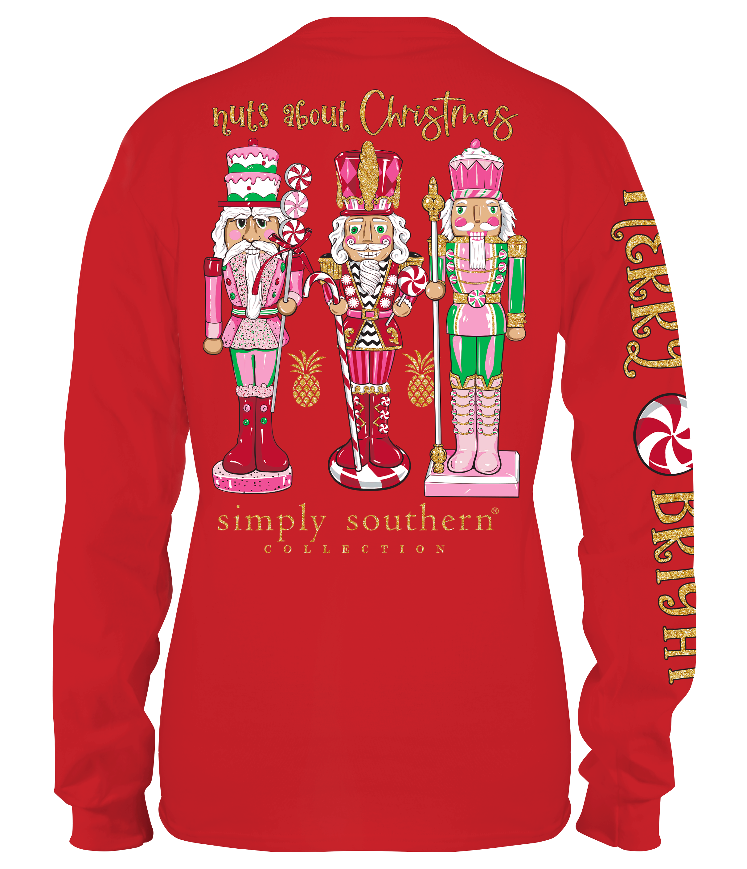 Simply Southern Nuts About Christmas - Adult & Kids T-Shirts, Sweatshirts & Hoodies apparel design preview 1