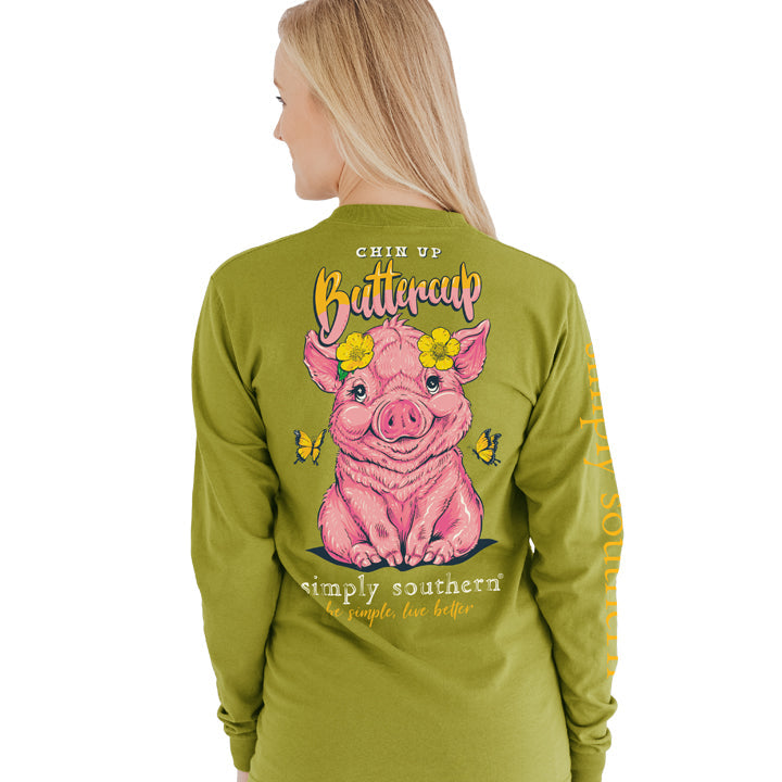 SALE Simply Southern Preppy Buttercup Pig - Adult & Kids T-Shirts, Sweatshirts & Hoodies apparel design preview 1