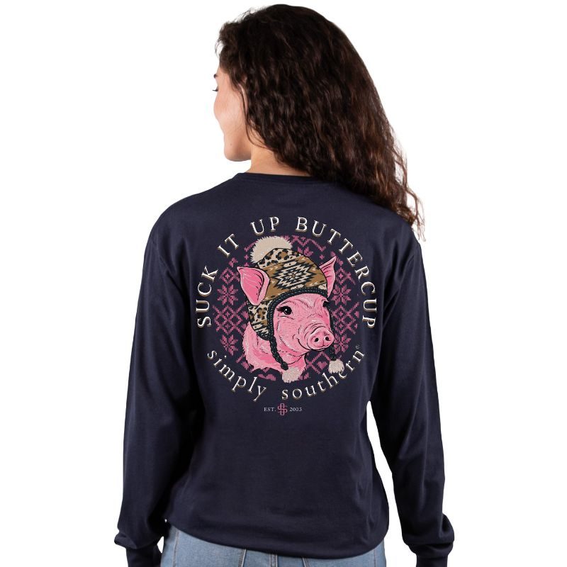 SALE Simply Southern Buttercup Pig - Adult & Kids T-Shirts, Sweatshirts & Hoodies apparel design preview 1