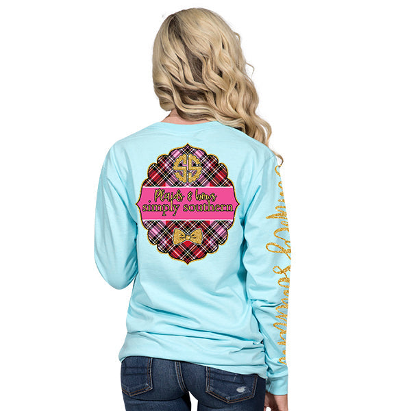 SALE Simply Southern Youth Preppy Plaids Bows - Adult & Kids T-Shirts, Sweatshirts & Hoodies apparel design preview 2