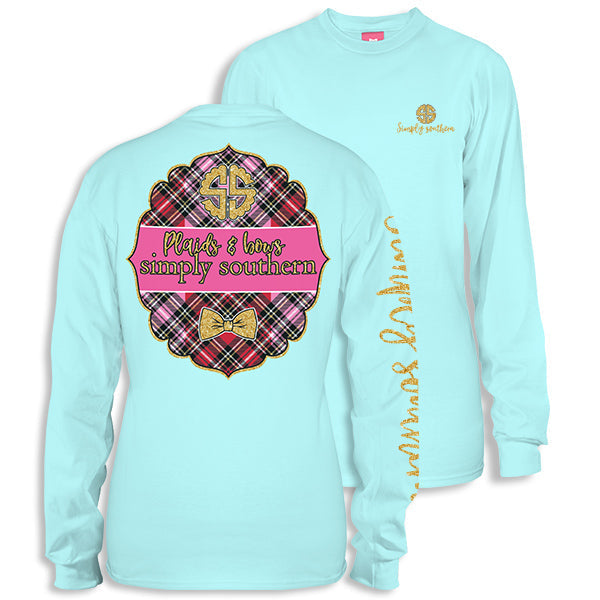 SALE Simply Southern Youth Preppy Plaids Bows - Adult & Kids T-Shirts, Sweatshirts & Hoodies apparel design preview 1