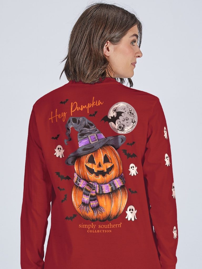 Simply Southern Hey Pumpkin Fall - Adult & Kids T-Shirts, Sweatshirts & Hoodies apparel design preview 2
