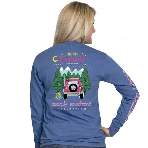 SALE Simply Southern Preppy Think Outside - Adult & Kids T-Shirts, Sweatshirts & Hoodies apparel design preview 2