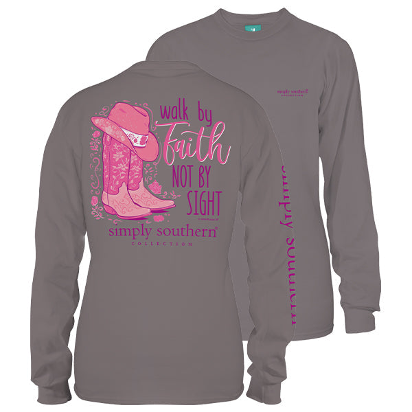 SALE Simply Southern Preppy Walk By Faith Boots - Adult & Kids T-Shirts, Sweatshirts & Hoodies apparel design preview 1