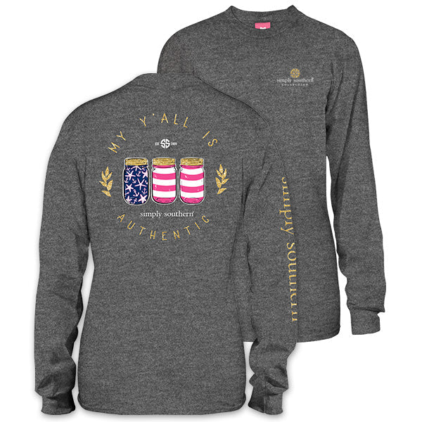 SALE Simply Southern Preppy Yall Authentic USA Mason - Adult & Kids T-Shirts, Sweatshirts & Hoodies apparel design preview 1