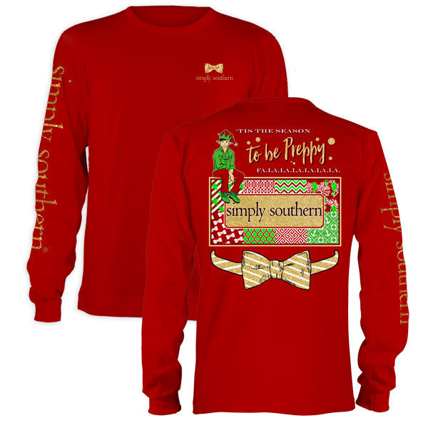 SALE Simply Southern Tis The Season To Be Preppy - Adult & Kids T-Shirts, Sweatshirts & Hoodies apparel design preview 2