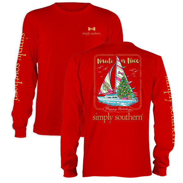 SALE Youth Simply Southern Holiday Nauti Or Nice - Adult & Kids T-Shirts, Sweatshirts & Hoodies apparel design preview 1