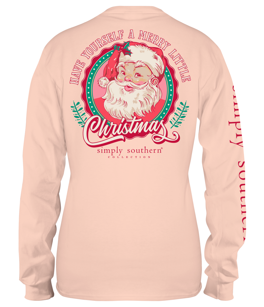 Simply Southern Retro Santa Holiday - Adult & Kids T-Shirts, Sweatshirts & Hoodies apparel design preview 1