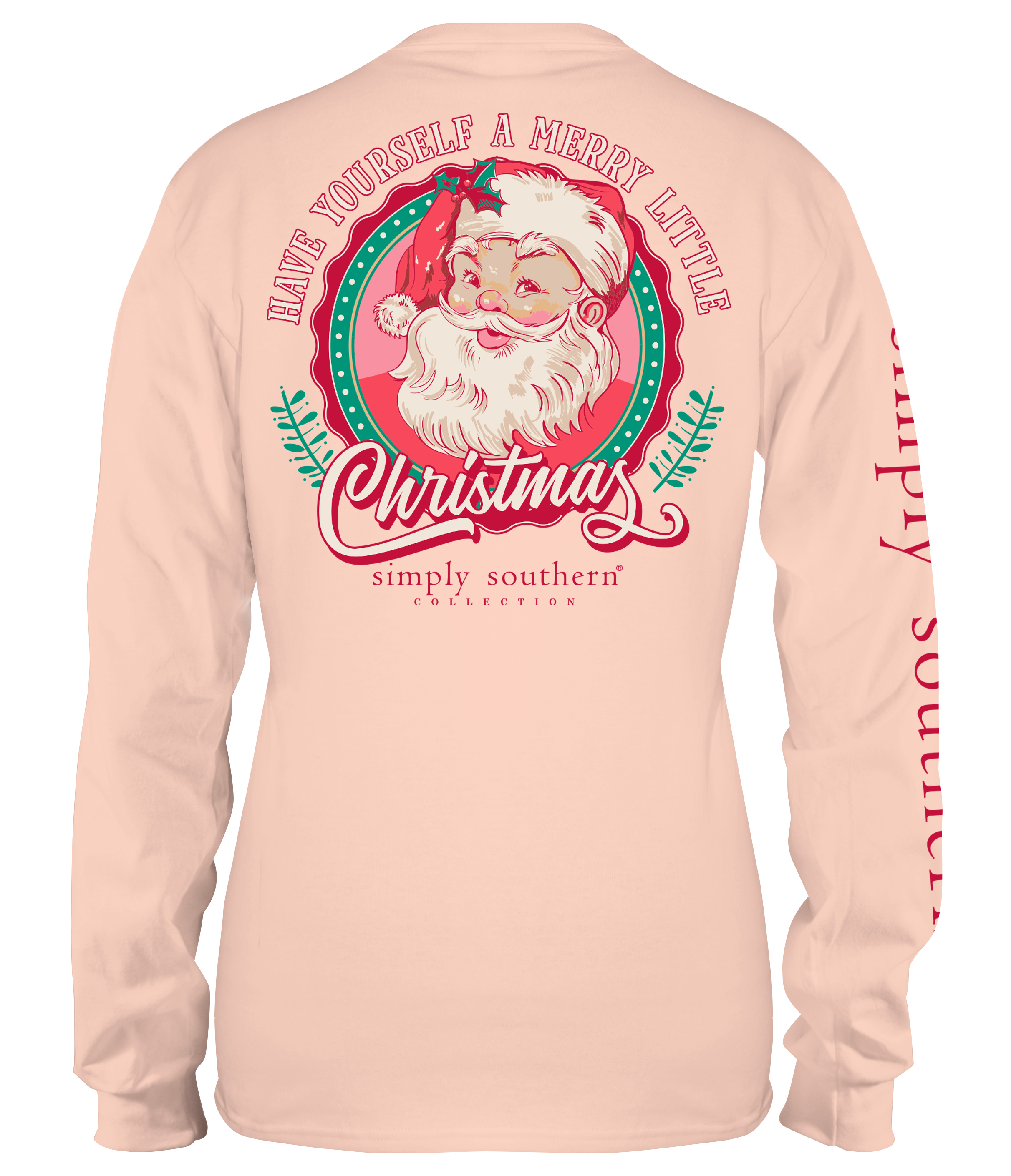 Simply Southern Retro Santa Holiday - Adult & Kids T-Shirts, Sweatshirts & Hoodies apparel design preview 1
