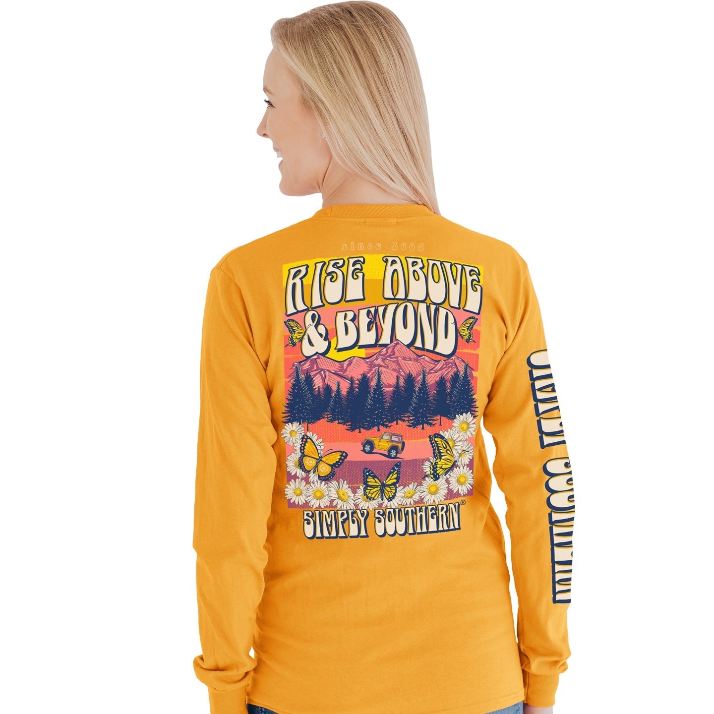 SALE Simply Southern Preppy Rise Above Mountains - Adult & Kids T-Shirts, Sweatshirts & Hoodies apparel design preview 1