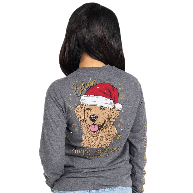 SALE Simply Southern Santa Dog Holiday - Adult & Kids T-Shirts, Sweatshirts & Hoodies apparel design preview 1