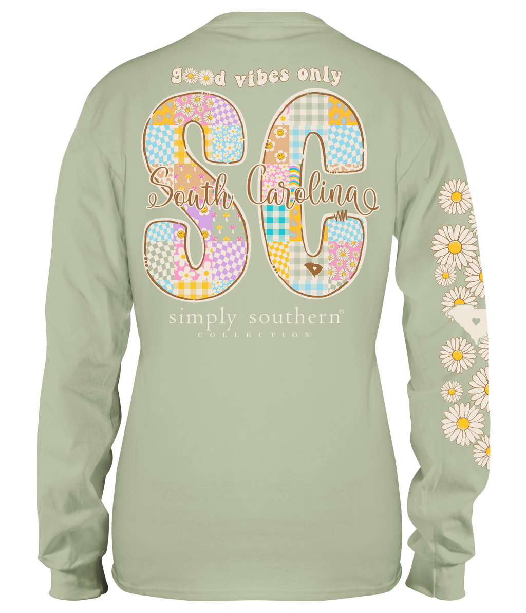 Simply Southern Good Vibes South Carolina - Adult & Kids T-Shirts, Sweatshirts & Hoodies apparel design preview 1