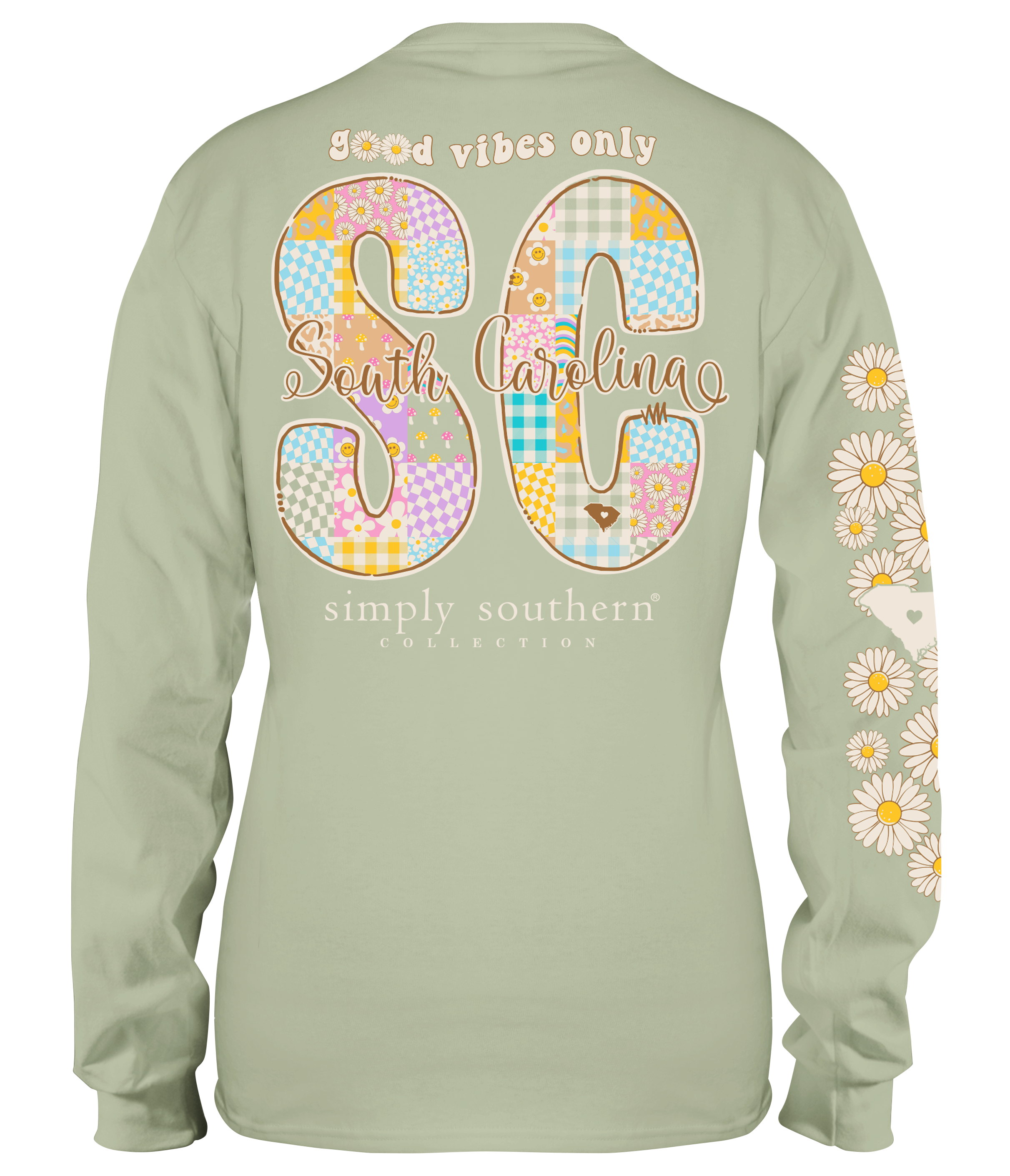 Simply Southern Good Vibes South Carolina - Adult & Kids T-Shirts, Sweatshirts & Hoodies apparel design preview 1