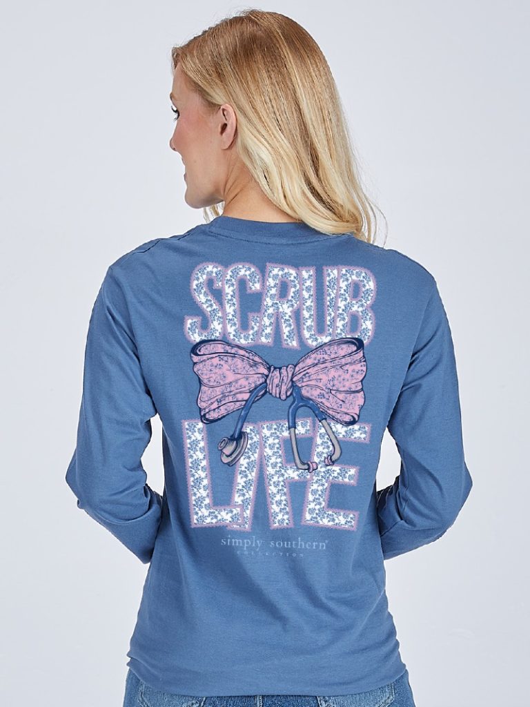 Simply Southern Scrub Life Bow - Adult & Kids T-Shirts, Sweatshirts & Hoodies apparel design preview 1