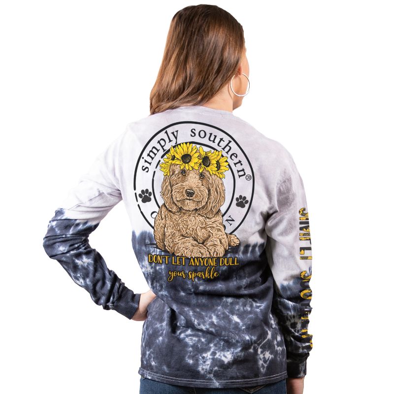 SALE Simply Southern Dull Your Sparkle Dog Sunflower - Adult & Kids T-Shirts, Sweatshirts & Hoodies apparel design preview 1