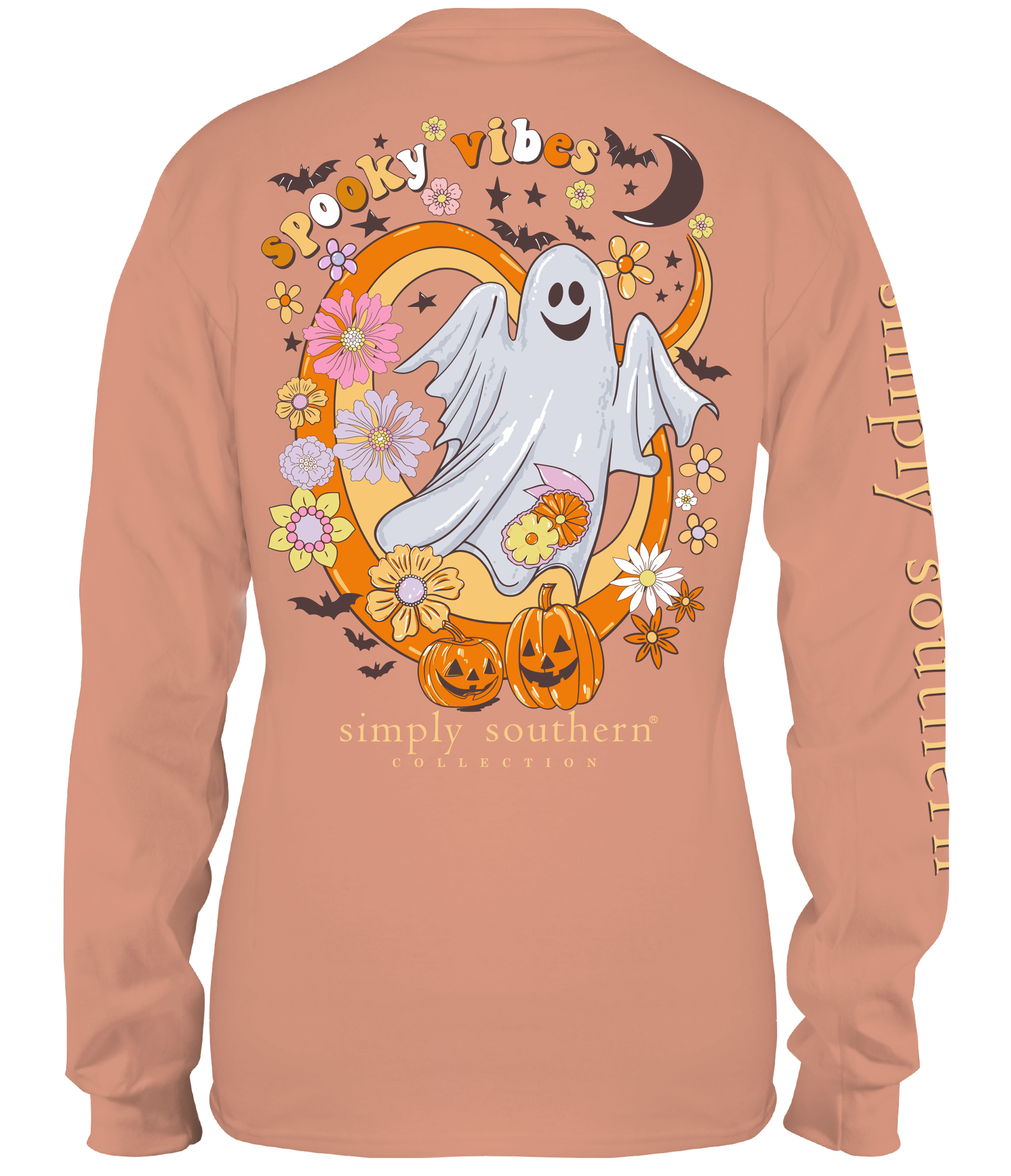 Simply Southern Spooky Vibes Fall - Adult & Kids T-Shirts, Sweatshirts & Hoodies apparel design preview 1
