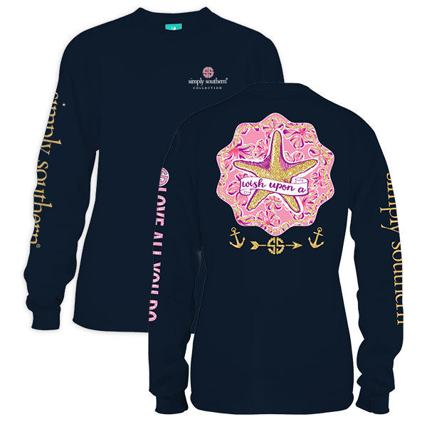 SALE Simply Southern Wish Upon A Starfish - Adult & Kids T-Shirts, Sweatshirts & Hoodies apparel design preview 1
