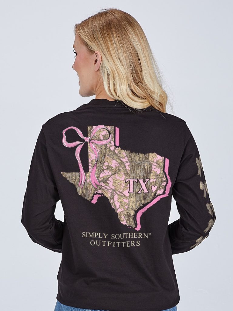 Simply Southern Texas Camo Bow - Adult & Kids T-Shirts, Sweatshirts & Hoodies apparel design preview 2
