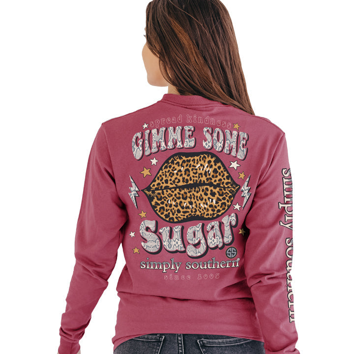 SALE Simply Southern Preppy Sugar Leopard Lips - Adult & Kids T-Shirts, Sweatshirts & Hoodies apparel design preview 1