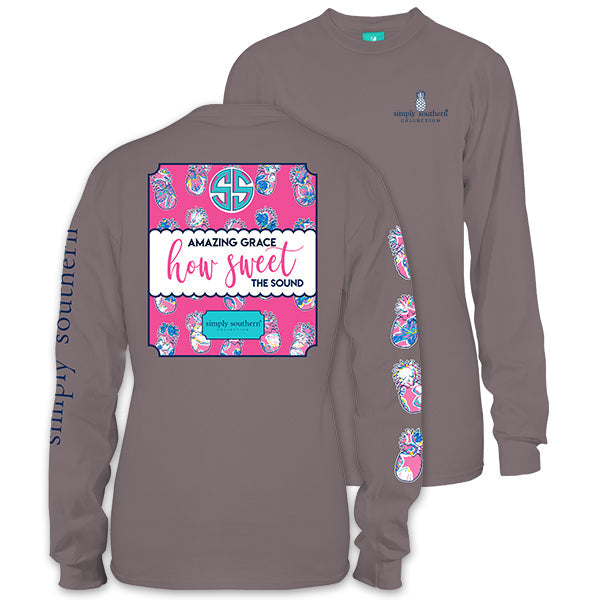 SALE Simply Southern Preppy Amazing Grace How Sweet - Adult & Kids T-Shirts, Sweatshirts & Hoodies apparel design preview 1
