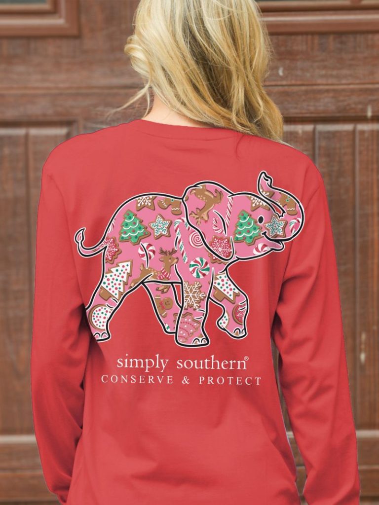 Simply Southern Elephant Tracker Cookie Holiday - Adult & Kids T-Shirts, Sweatshirts & Hoodies apparel design preview 1