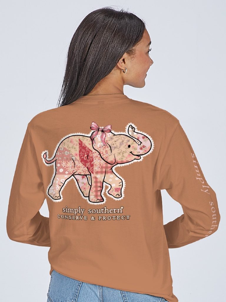 Simply Southern Elephant Tracker Patch - Adult & Kids T-Shirts, Sweatshirts & Hoodies apparel design preview 1