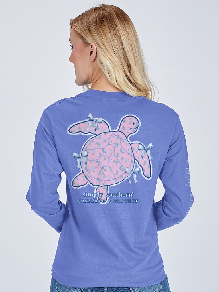 Simply Southern Turtle Tracker Tiny Flowers - Adult & Kids T-Shirts, Sweatshirts & Hoodies apparel design preview 1
