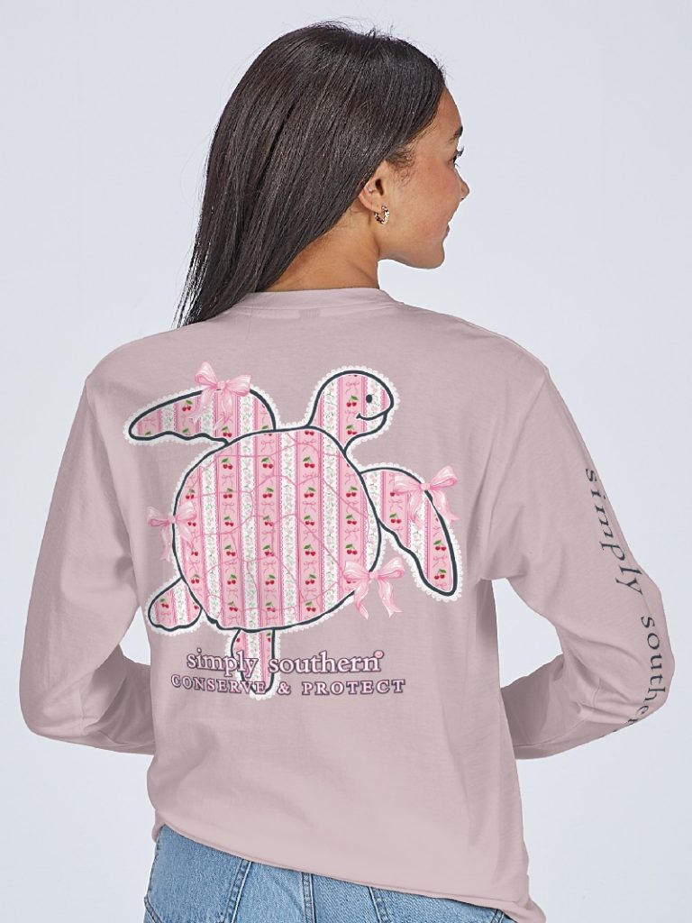 Simply Southern Turtle Tracker Cherry - Adult & Kids T-Shirts, Sweatshirts & Hoodies apparel design preview 1