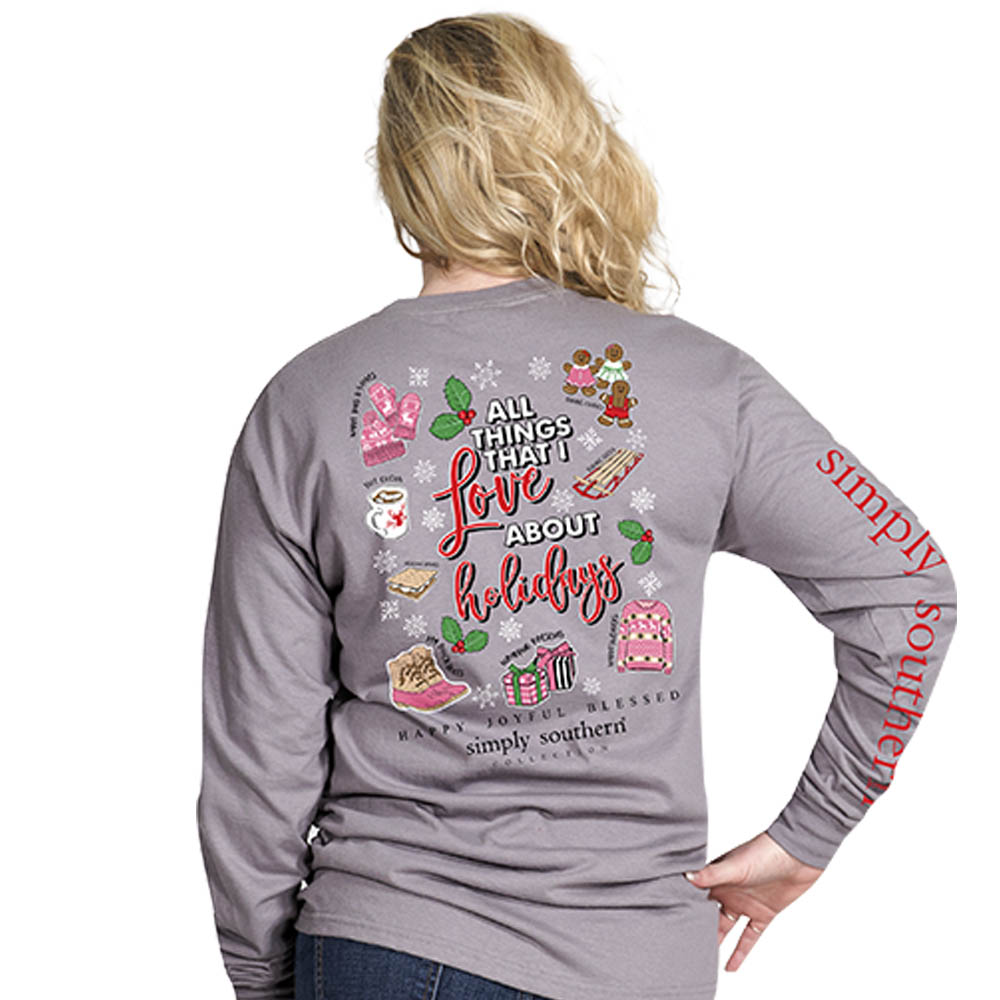 SALE Simply Southern Preppy Love About The Holidays - Adult & Kids T-Shirts, Sweatshirts & Hoodies apparel design preview 2