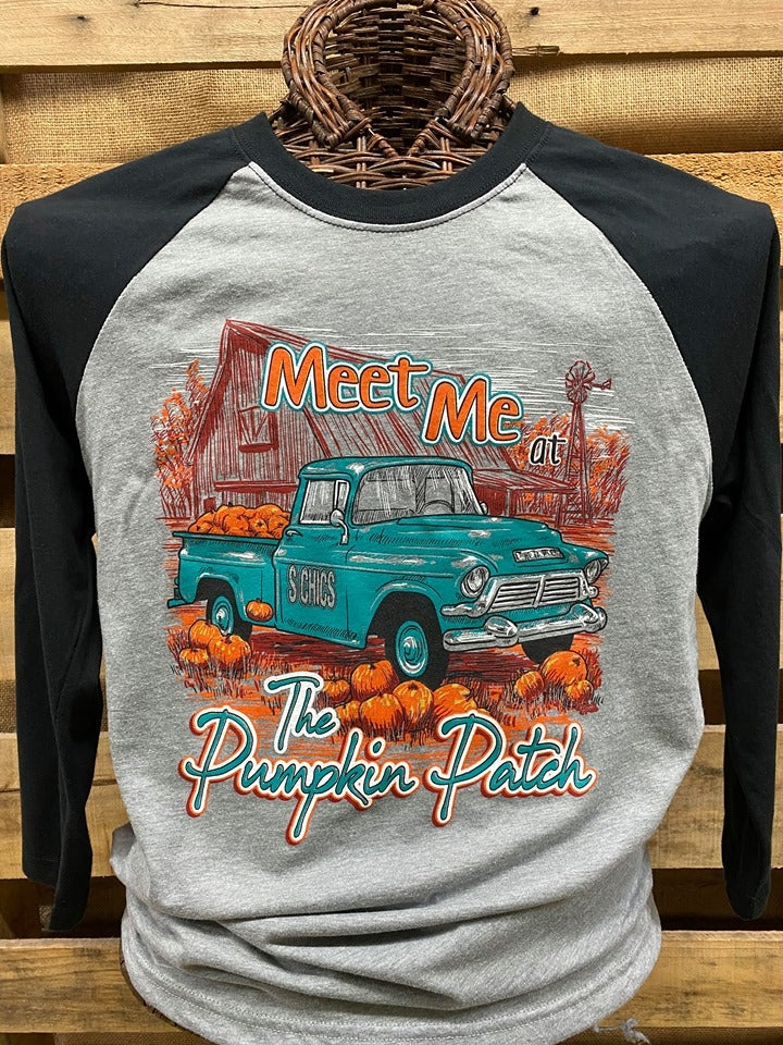 Southern Chics Apparel Meet me at the Pumpkin Patch - Adult & Kids T-Shirts, Sweatshirts & Hoodies apparel design preview 1
