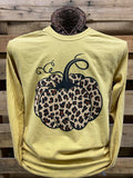 Southern Chics Apparel Leopard Pumpkin Comfort Colors - Adult & Kids T-Shirts, Sweatshirts & Hoodies apparel design preview 1